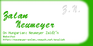 zalan neumeyer business card